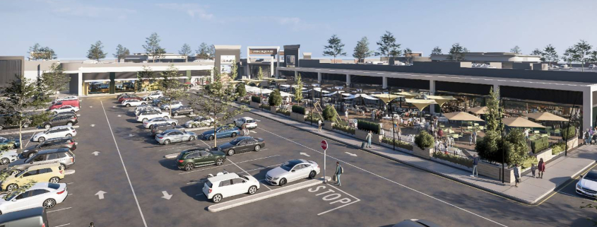 3D visualisation render for Time Square mall